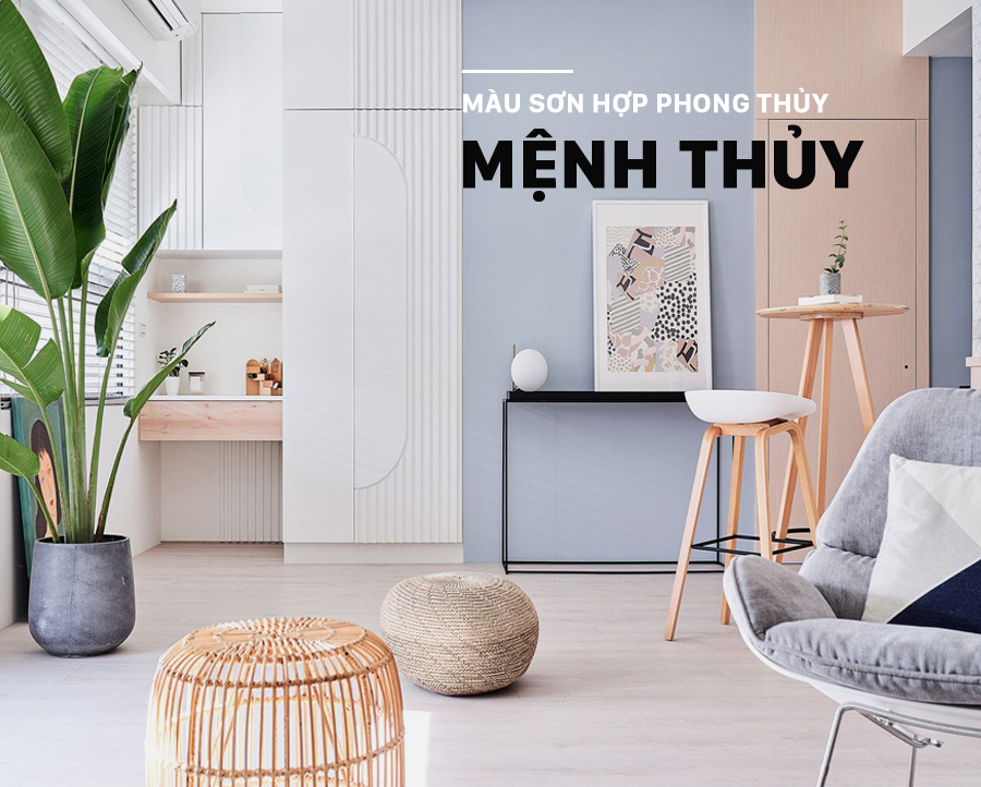 Màu sơn hợp phong thủy người mệnh Thủy - Queen Paint