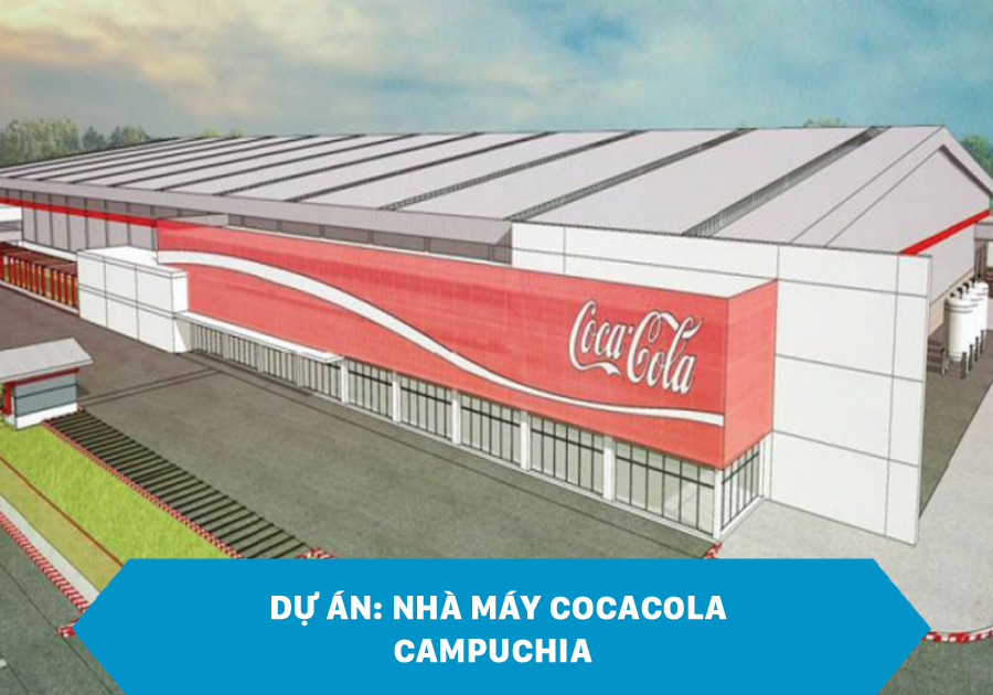Cung cấp & Thi công sơn giả đá nhà máy Cocacola Campuchia - Queen Paint