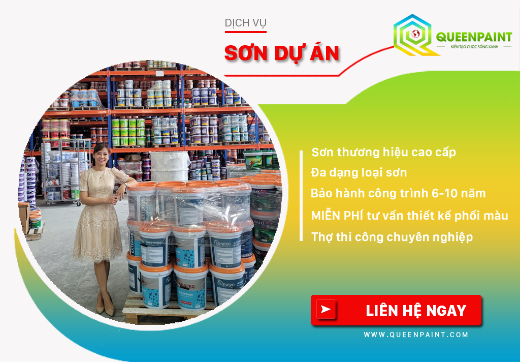 Dịch vụ sơn công trình dự án uy tín & chuyên nghiệp - Queenpaint.com