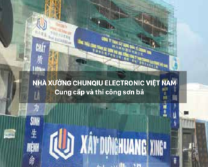 Cung cấp và thi công sơn bả: Nhà xưởng Chunqiu Electronic Việt Nam - Katojsc.com